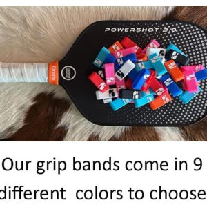 iPdlz Customized Silicone Grip Bands- Pickleball, Tennis, Padel, Beach Tennis, Paddles, Rackets, Baseball Bats, Hockey Sticks (Hot Pink)