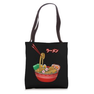 ramen noodles tote bag