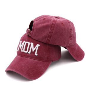 NDLBS Mom and Dad Hats Funny Birthday Gifts for Mom and Dad Embroidered Adjustable Baseball Cap Christmas Xmas Gift for Couples Parents