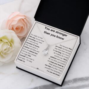 FG Family Gift Mall Get Well Soon Gifts For Women, Encouragement Gifts For Women, Stainless Steel, Cubic Zirconia