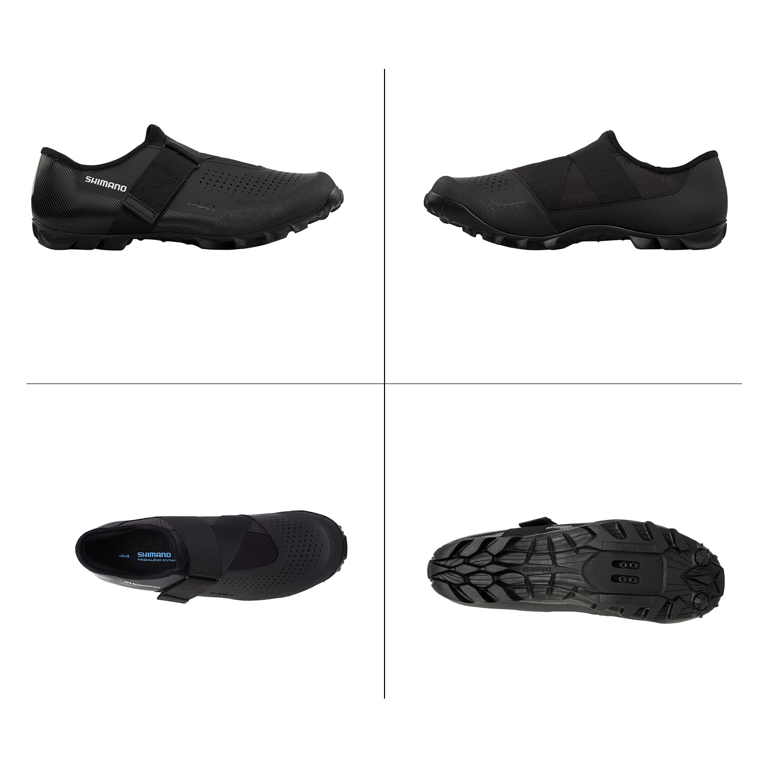 SHIMANO SH-MX100 Multi-Use Off-Road Cycling Shoe, Black, 14-14.5 Women / 11-11.5 Men (EU 46)