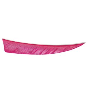 sas 4" shield rw feathers solid color archery arrow fletching shafts - 25/pack (pink)