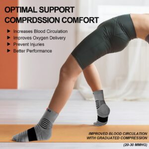 NEENCA Medical Compression Socks, Ankle Compression Stockings for Injury Recovery & Pain Relief, Sports Protection. 20-30mmHg