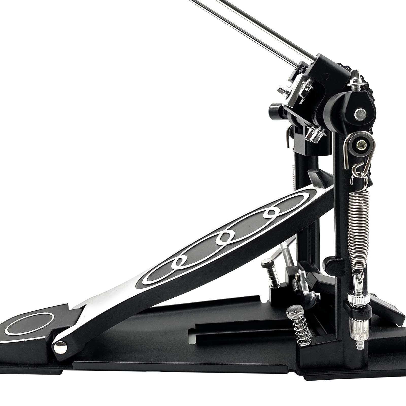 Double Bass Pedal, Double Chain Double Bass Drum Pedals, Double Kick Drum Pedal with Patch Suit for Kick Drum Set and Electronic Drums