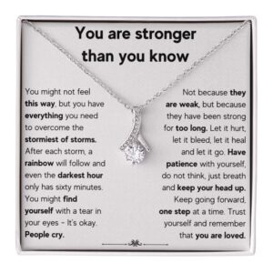 FG Family Gift Mall Get Well Soon Gifts For Women, Encouragement Gifts For Women, Stainless Steel, Cubic Zirconia