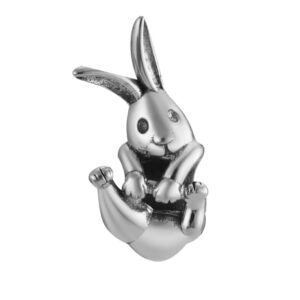 Jack Rabbit Easter Bunny 925 Sterling Silver Charm Bead For Pandora & Similar Charm Bracelets or Necklaces