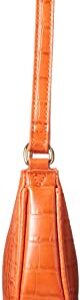 The Drop Women's Melanie Small Shoulder Bag, Fire Orange, One Size