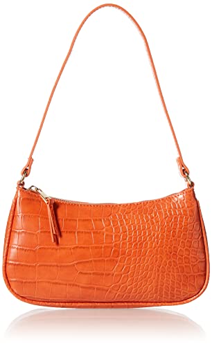 The Drop Women's Melanie Small Shoulder Bag, Fire Orange, One Size