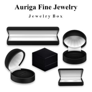 Auriga Fine Jewelry 10K Yellow Gold January Boy Birthstone Charm Pendant for Women (L- 0.79 Inch, W- 0.4 Inch)