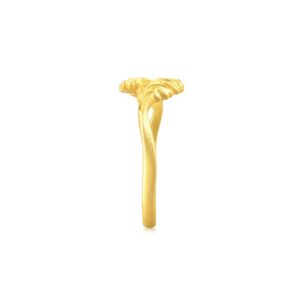 CHOW SANG SANG 999 24K Solid Gold Acanthus Ring for Women 93243R (Our Size 13 / US 6)