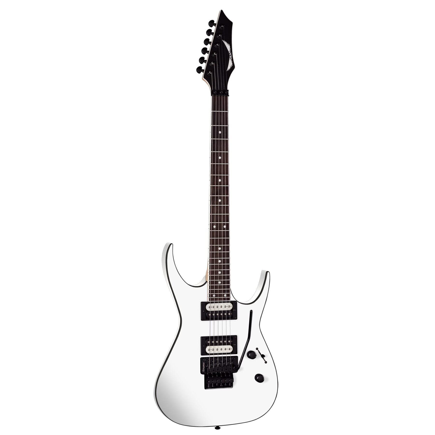 Dean Exile X Floyd Guitar, Indian Rosewood Fretboard, Satin White Finish