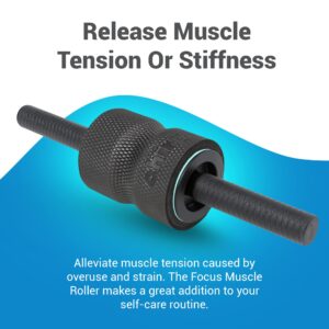 Chirp Focus Muscle Roller, Focus Wheel and Roller Handle in One, On-The-Go Muscle Rollers, Equipment for Muscle Recovery, Targets Pressure Points, Focused Massage Roller - 4" Holds Up to 500 lbs.