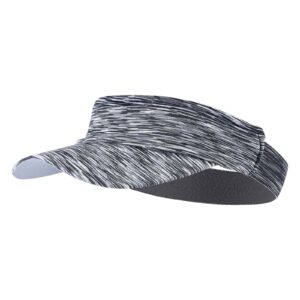 P.D.Creek Ultralight Sun Visor Hat Stretchy Non-Slip Sweatband, Elastic Sun Cap for Outdoor Sports, Running Black&grey One Size