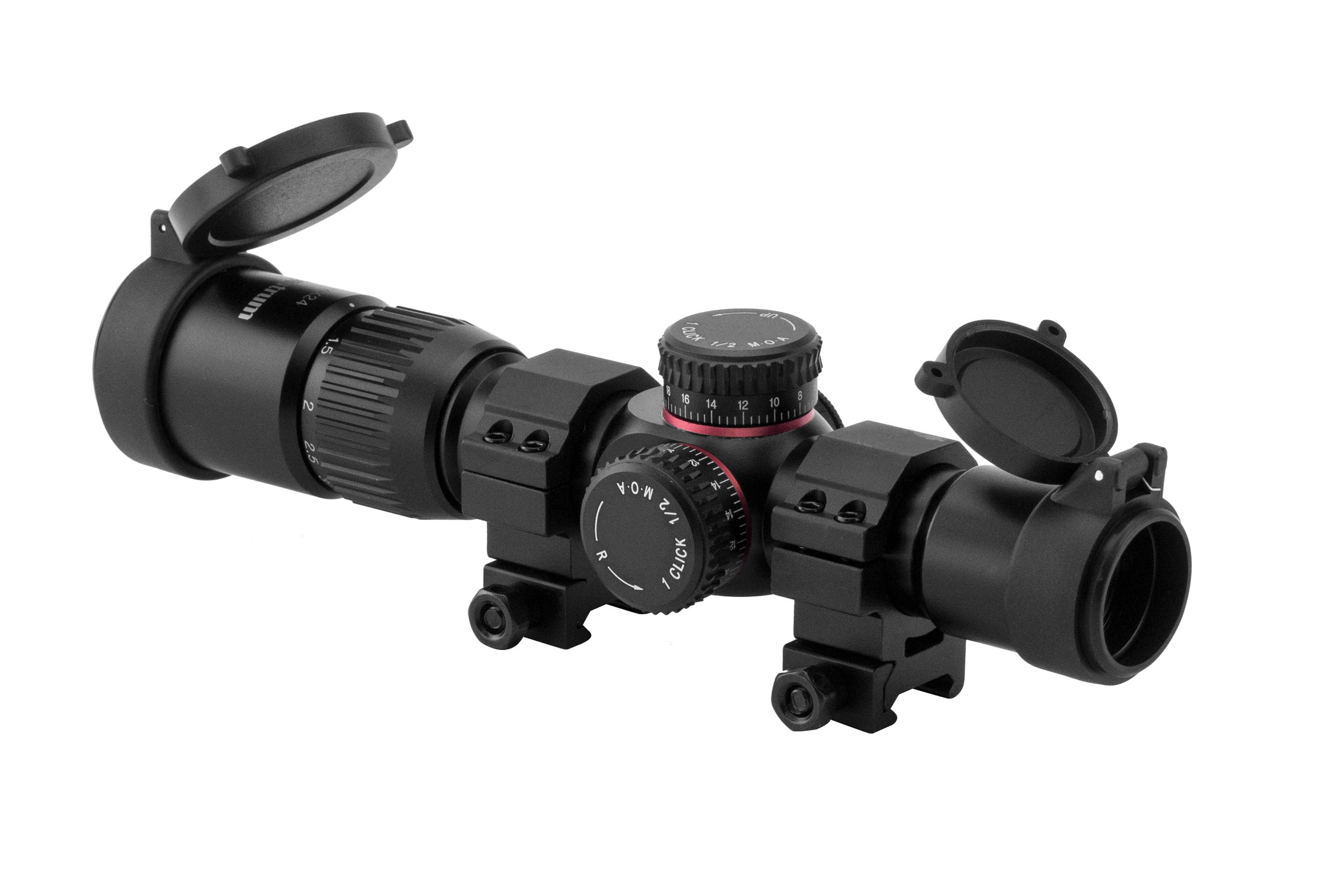 Monstrum G2 1-4x24 FFP Scope | Monstrum 43-B Throw Lever | Bundle