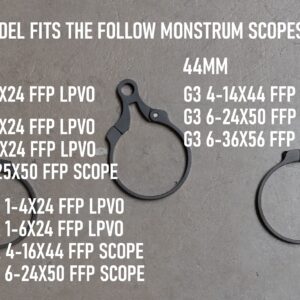 Monstrum G2 1-4x24 FFP Scope | Monstrum 43-B Throw Lever | Bundle