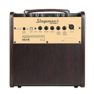 NUX Stageman II AC-80 Bluetooth Portable Acoustic Guitar Amplifier, 80 Watts