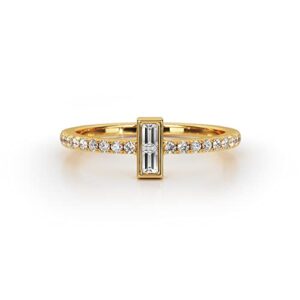 l & m accessorize - 925 sterling silver 18k gold plated rectangular crystal ring (9)