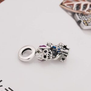 Ouroyea Stitch Castle Dangle Charm 925 Sterling Silver Pendant,Girl Jewelry Beads Gifts for Women Bracelet&Necklace