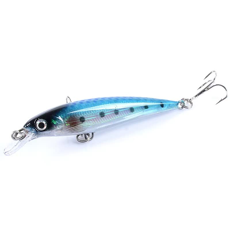 8pcs Fishing Minnow Lures and Crank Baits , as Sinking Jerkbait Lures or Diving fishing Lures and Hard Lures, Fishing Plugs and Hard Swimbaits or Topwater Baits for Salmon Redfish Trout BassWalleye-29