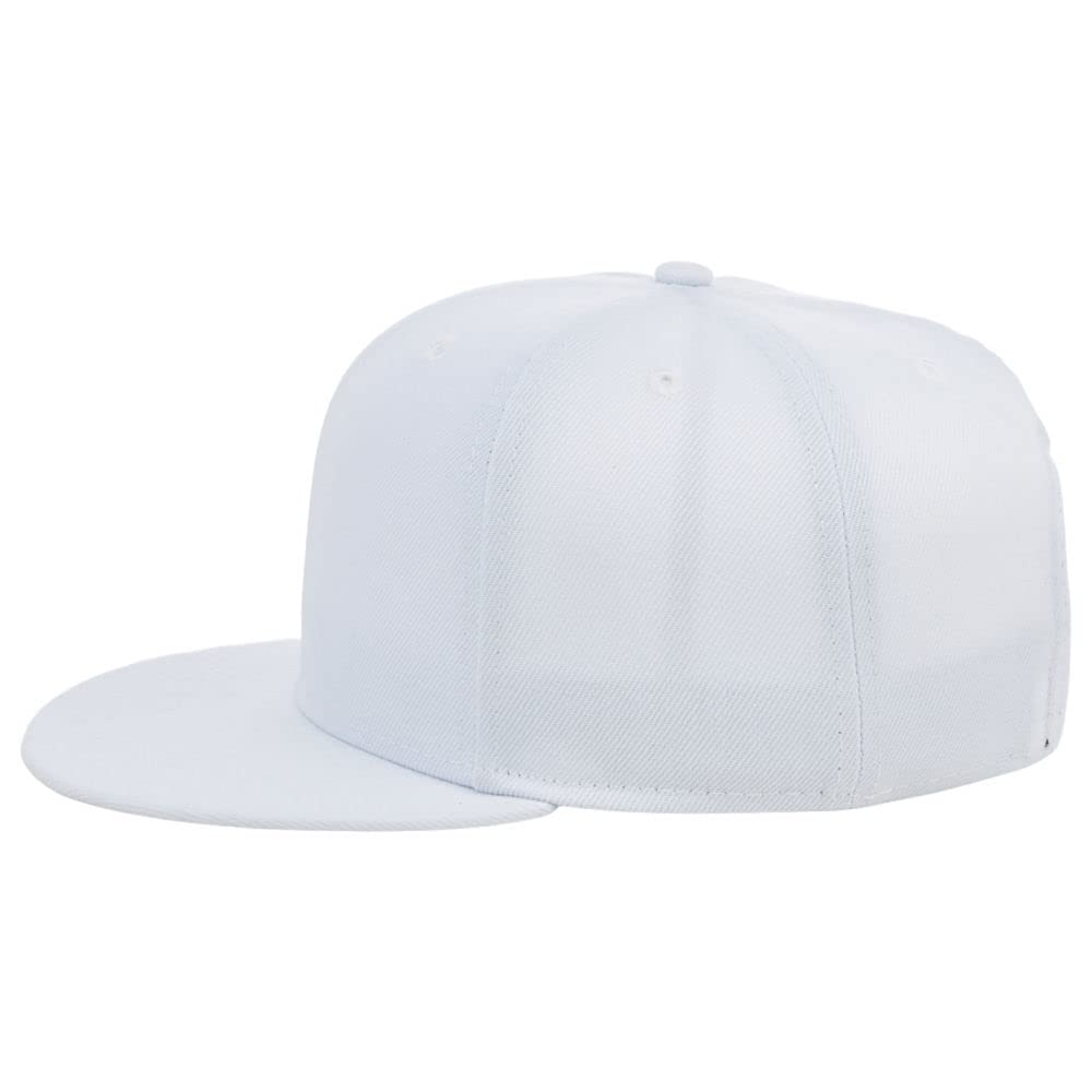 Lids Blank Dime Adjustable Snapback Hat White