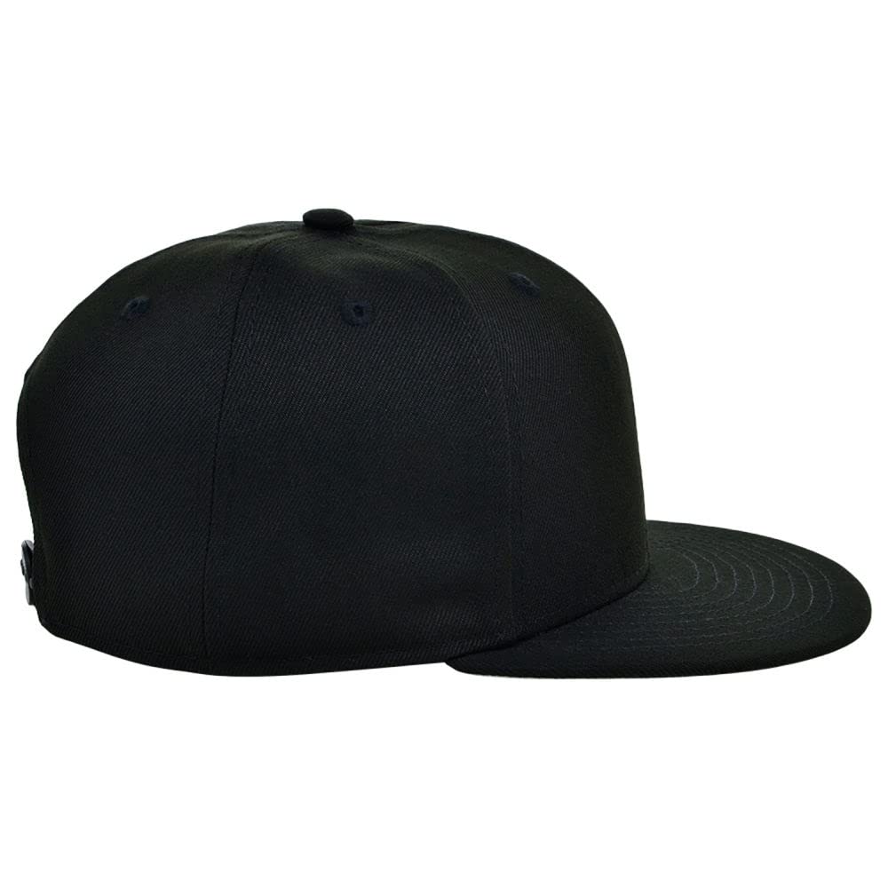 Lids Blank Dime Adjustable Snapback Hat Black