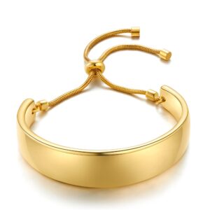 enskefen 14k gold bracelets for women adjustable slider bracelet bangle bracelets for women gold chain bracelet