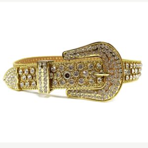 Studded Rhinestone Belts Men Women Fashionable Sparkly Diamond Belt Shiny Crystals Inlaid Design Leather Diamond Belt, Shiny Belts Rhinestone Black Gold Silver Belt for Wedding Party Gifts