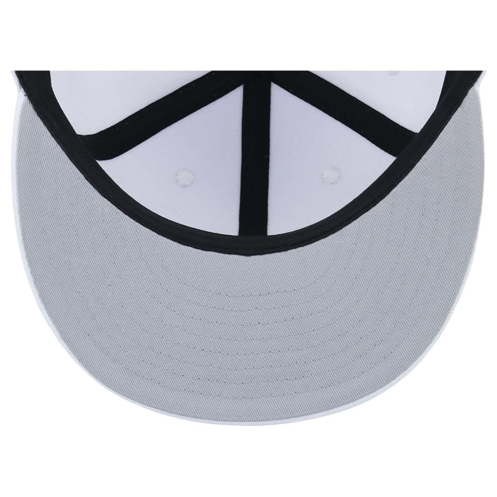 Lids Blank Dime Adjustable Snapback Hat White