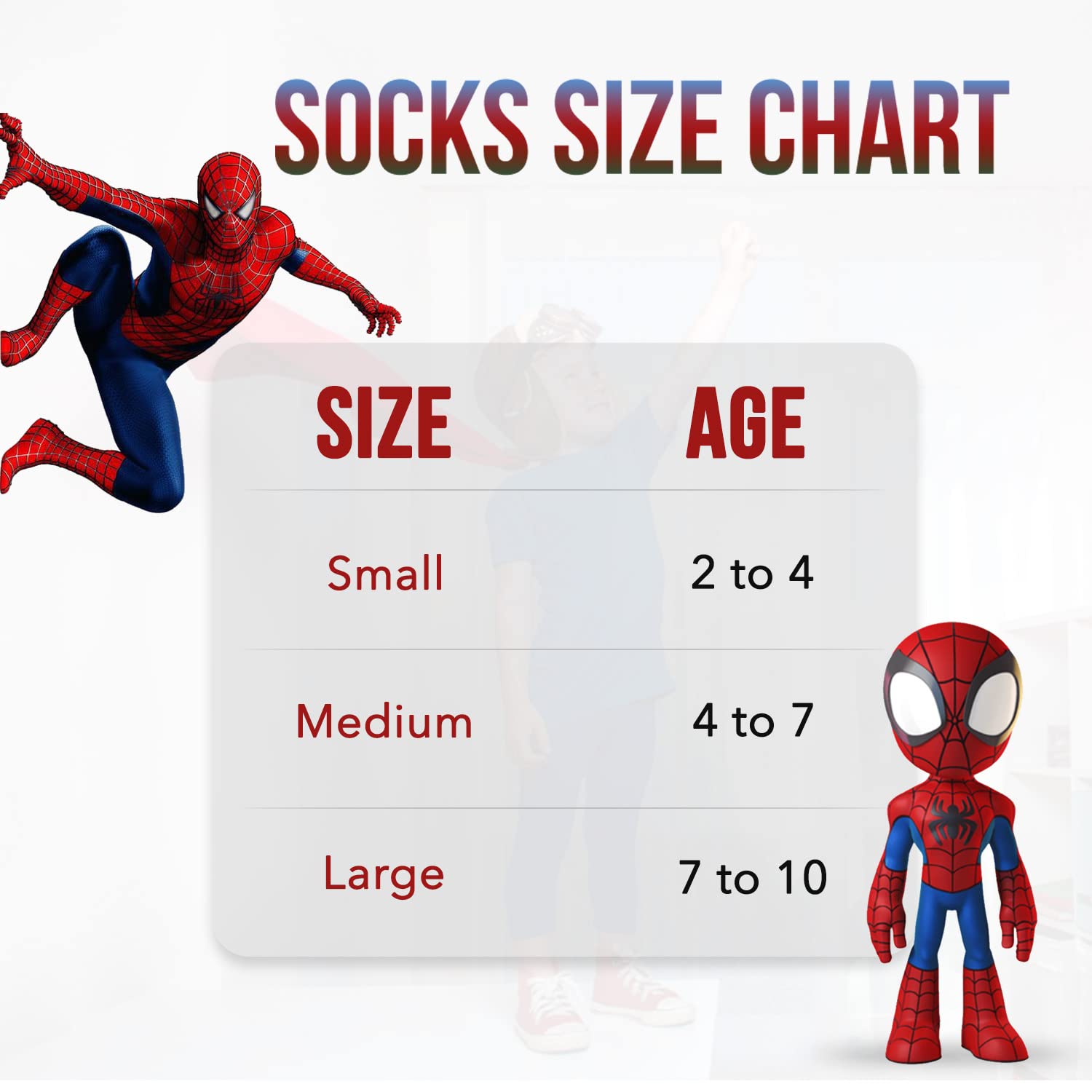 Marvel Spiderman Boys Socks, 10-Pack of Decorative Spiderman Toddler Socks, Amazing Legends Socks for Boys