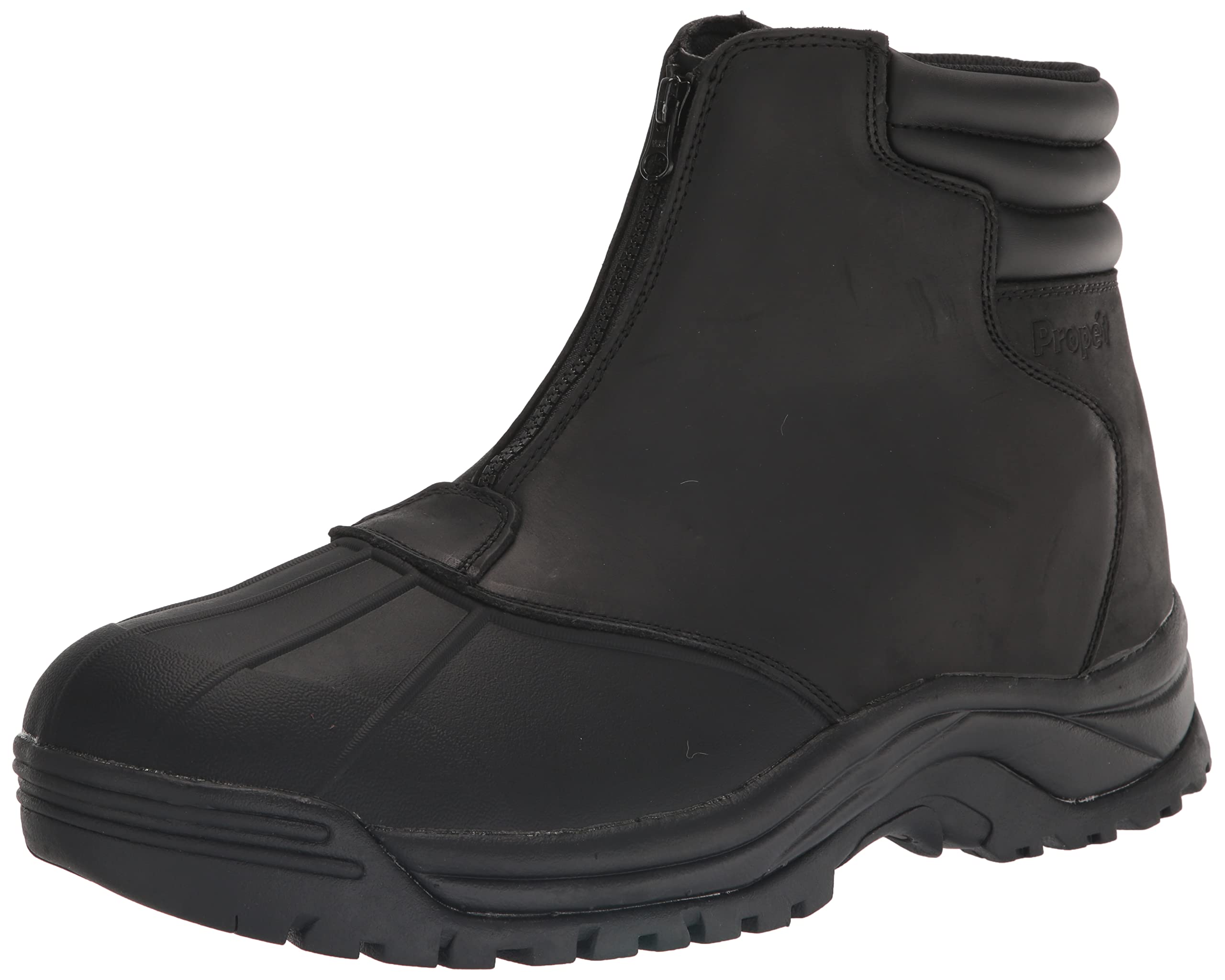 Propét Men's Blizzard Mid Zip, Black, 10.5 XX-Wide US