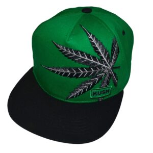 Popfizzy Men’s Weed Hat, Pot Leaf Hats, Marijuana Mesh Snapback Cap, Cannabis Baseball Caps, Weed Gifts for Stoners