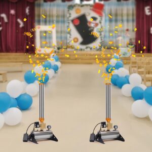 2PCS Confetti Cannon Machine Remote Control Confetti Launcher Machine Cannon Wireless Party Wedding Stage Paper Shots