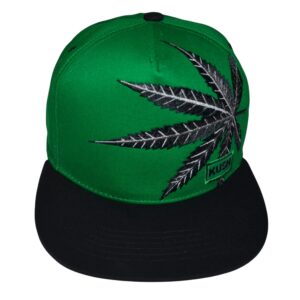 Popfizzy Men’s Weed Hat, Pot Leaf Hats, Marijuana Mesh Snapback Cap, Cannabis Baseball Caps, Weed Gifts for Stoners