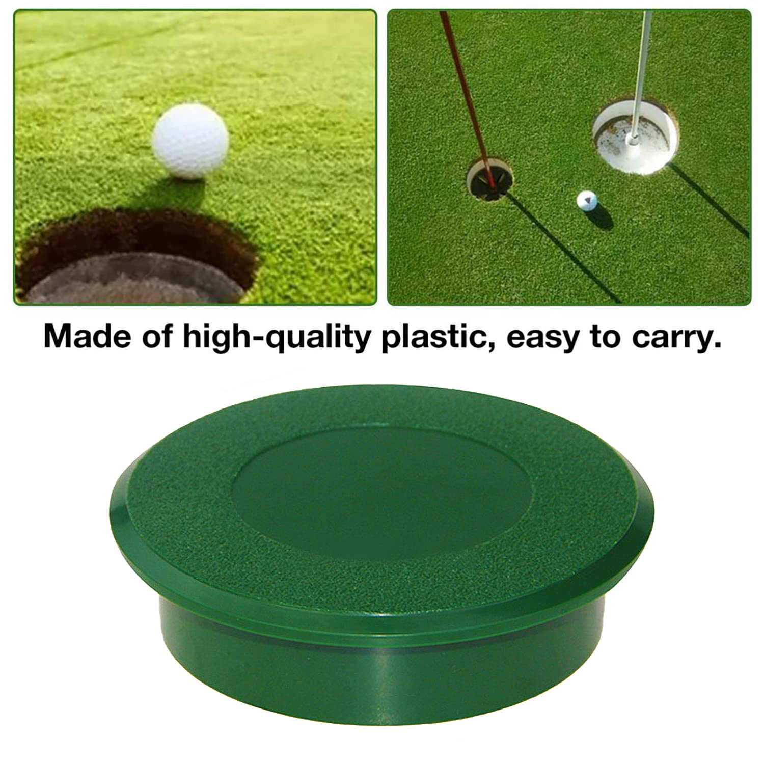 ZLY 4PCS Golf Cup Cover,Golf Hole Putting Green Cup Golf Practice Training Aids Green Hole Cup,for Outdoor Activities