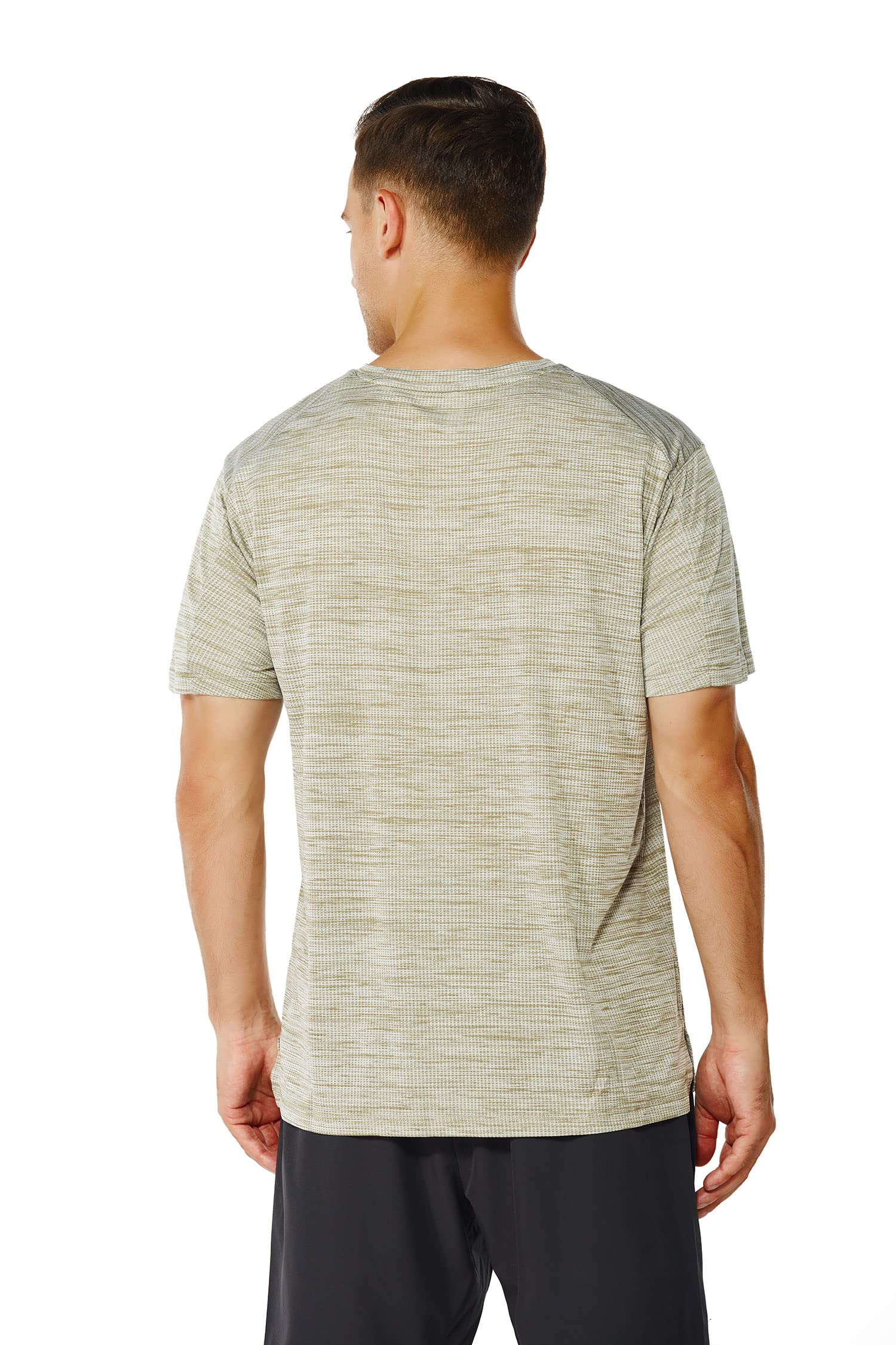 GRAMVAL Men's Crew T-Shirt,Light Weight Dry-Fit Moisture Wicking Active Athletic Performance