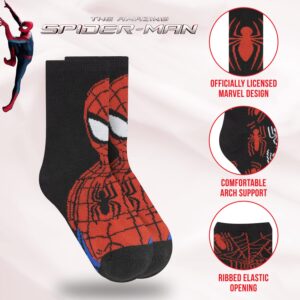 Marvel Spiderman Boys Socks, 10-Pack of Decorative Spiderman Toddler Socks, Amazing Legends Socks for Boys