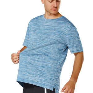 GRAMVAL Men's Crew T-Shirt,Light Weight Dry-Fit Moisture Wicking Active Athletic Performance