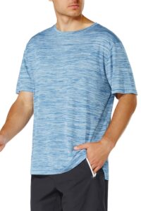 gramval men's crew t-shirt,light weight dry-fit moisture wicking active athletic performance