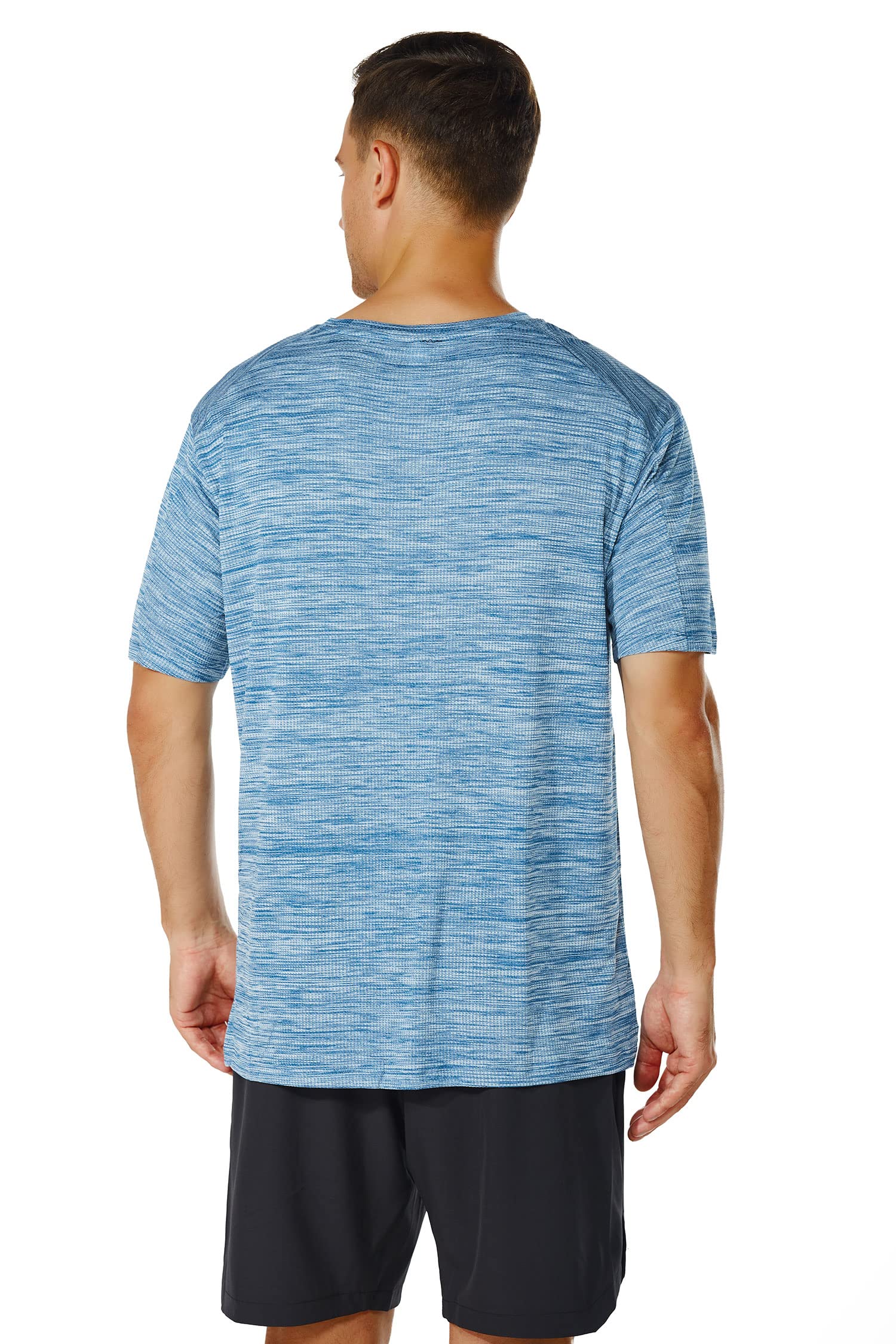 GRAMVAL Men's Crew T-Shirt,Light Weight Dry-Fit Moisture Wicking Active Athletic Performance