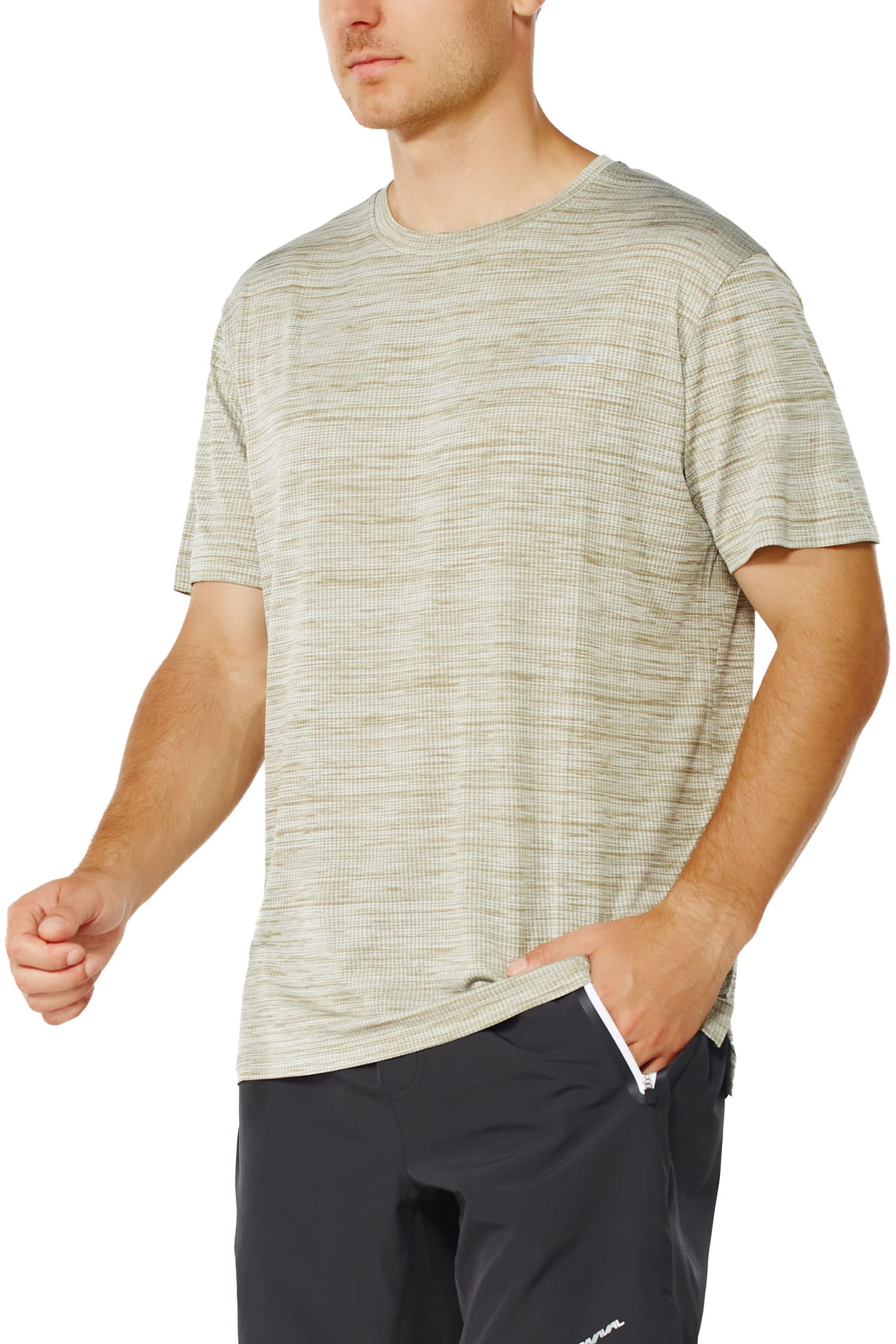 GRAMVAL Men's Crew T-Shirt,Light Weight Dry-Fit Moisture Wicking Active Athletic Performance