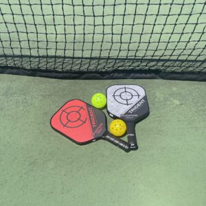 Engage Pickleball Trident Pickleball Paddle - Pickleball Paddles with Polymer Core - USAPA Approved Pickleball Paddles Pickleball Rackets for Adults - Standard (Red Horizon)