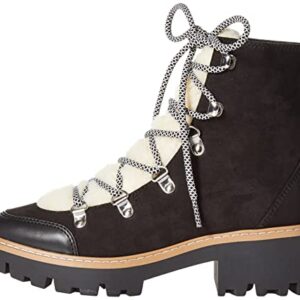 The Drop Women's Caleb Shearling Hiking Boot Black, 7.5