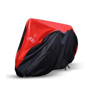 neverland bike covers outdoor storage waterproof, bicycle cover for 1 bike with lock hole sun rain wind dust proof for mountain road exercise electric city bike