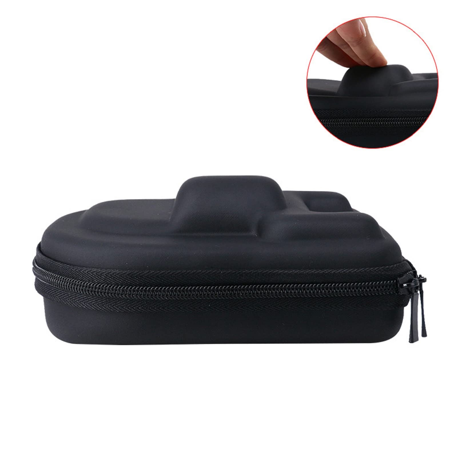 Sanmum Fishing Reel Case Bag Baitcasting Reel Fishing Tool Storage Pouch Reels Waterproof Protective Cover Sleeve(Reel Not Included) (Black for Right)