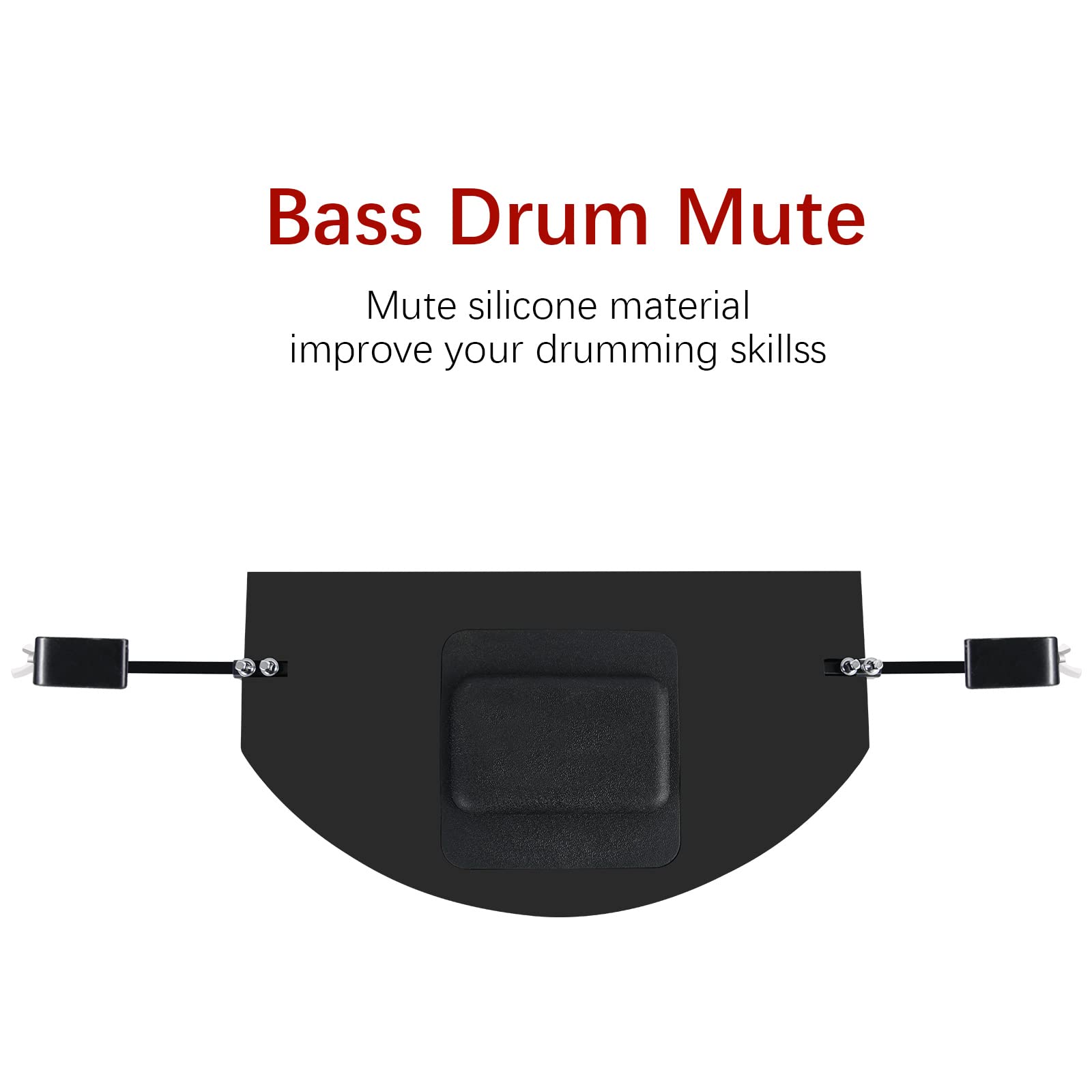 RANMING Drum Mute Pads Silicone Drum Mute Set Double-layer Drum Pad Mute Eliminates Sustain Effectively Reduce 90% Volume with Mutes Sized 10, 12, 14, 16", 1Bass Drum Mute,4 Cymbal Mutes 9 pcs