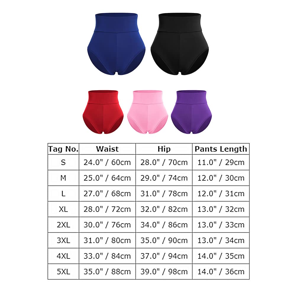 Women High Waist Workout Yoga Shorts Butt Lifting Tummy Control Dancing Bottoms Rave Festival Booty Shorts Mini Hot Pants Gym Athletic Underpants Pink Medium