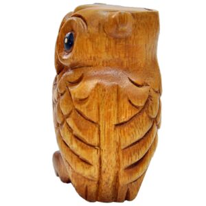 Wooden Guiro Rasp Instrument - Frog, Cricket and Owl Set 3, Musical Percussion Tone Block Craft