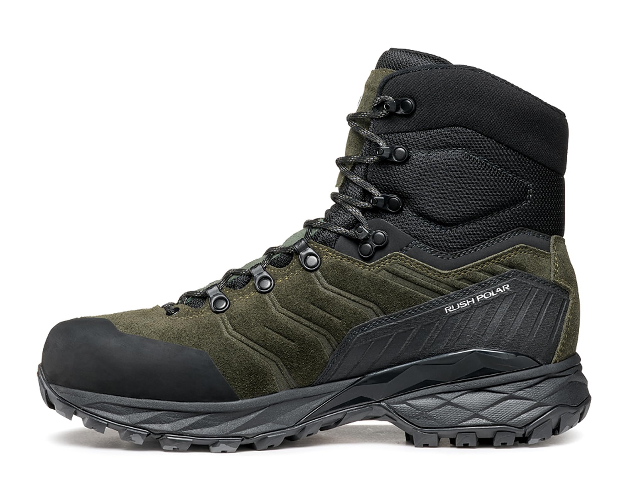 SCARPA Rush Polar GTX Waterproof Gore-Tex Synthetic Insulated Boots for Hiking and Trekking - Thyme Green - 10-10.5 Women/9-9.5 Men