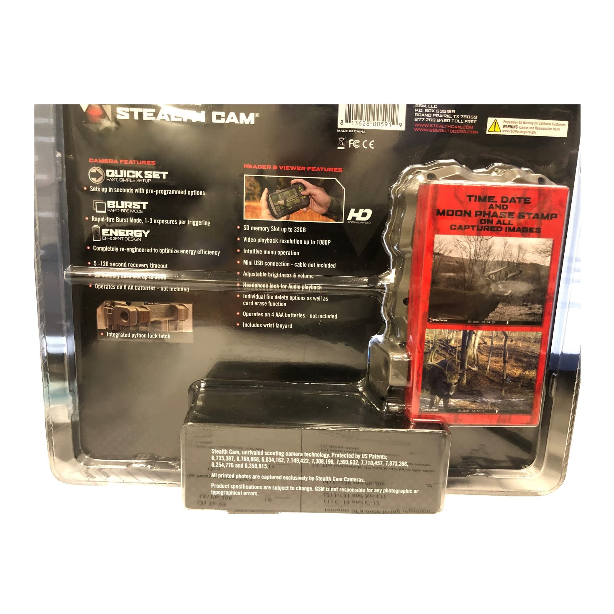 Stealth Cam QS22 Wildview Infrared Game Trail Deer 22MP Camera with HME Trail Cam Viewer