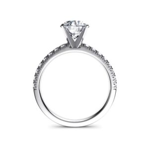 PREVELI 3 Carat Cubic Zirconia Engagement Wedding Promise Rings For Women Sterling Silver 925(7.5)